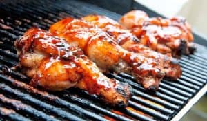 grilled chicken with barbecue sauce