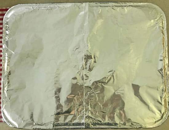 roasting pan covered with foil