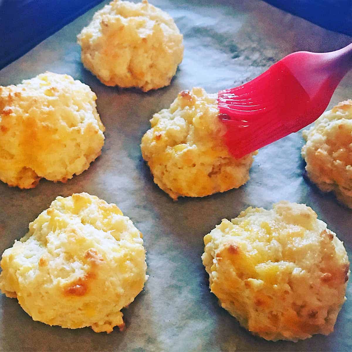 Drop Buttermilk Biscuits with Cheddar Eliza Cross